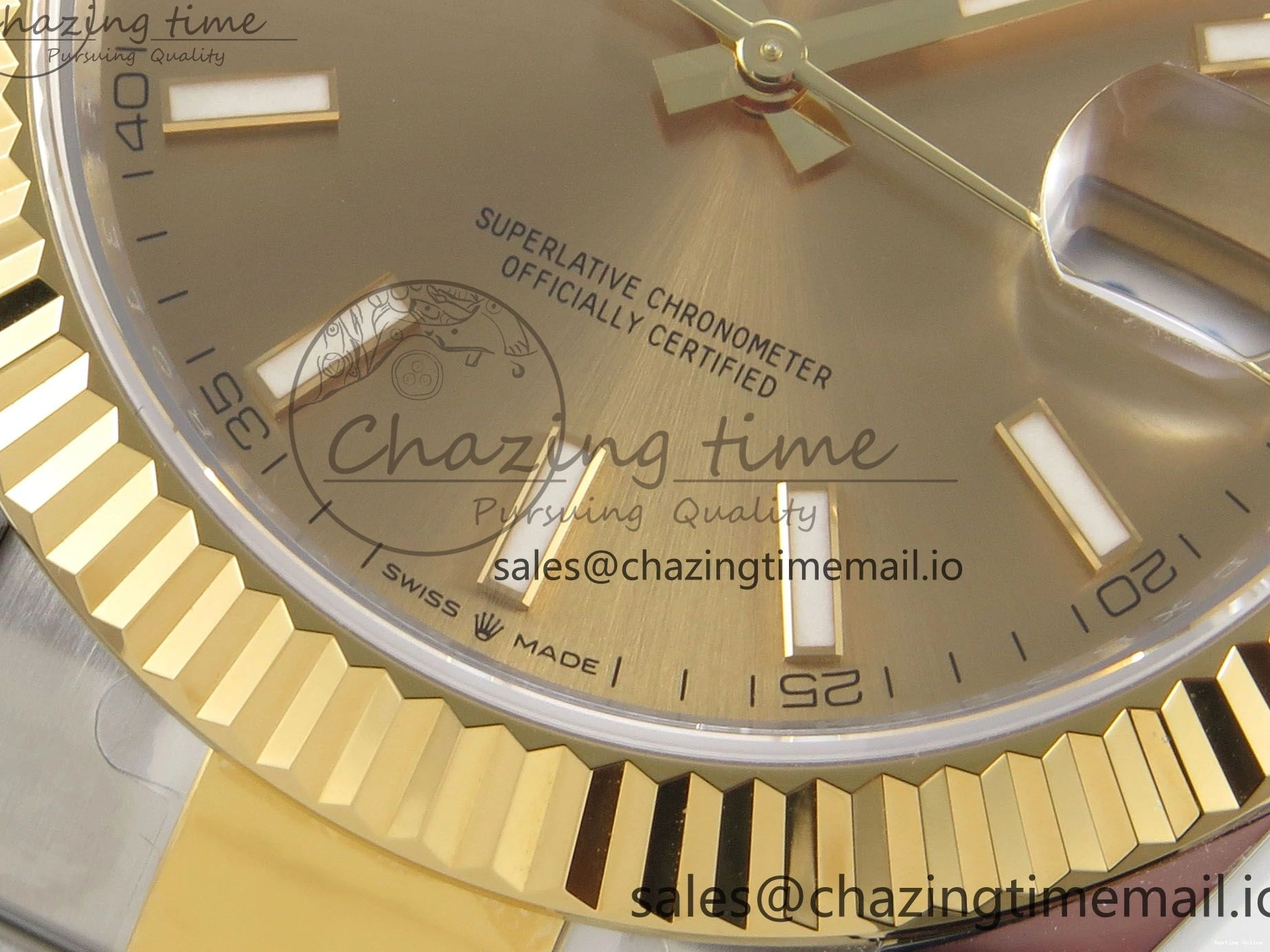 0113 Stretchable DateJust 41 126333 SS YG ARF 1:1 Best Edition YG Stick Dial on Oyster Bracelet SH3235 (Weighted) 211